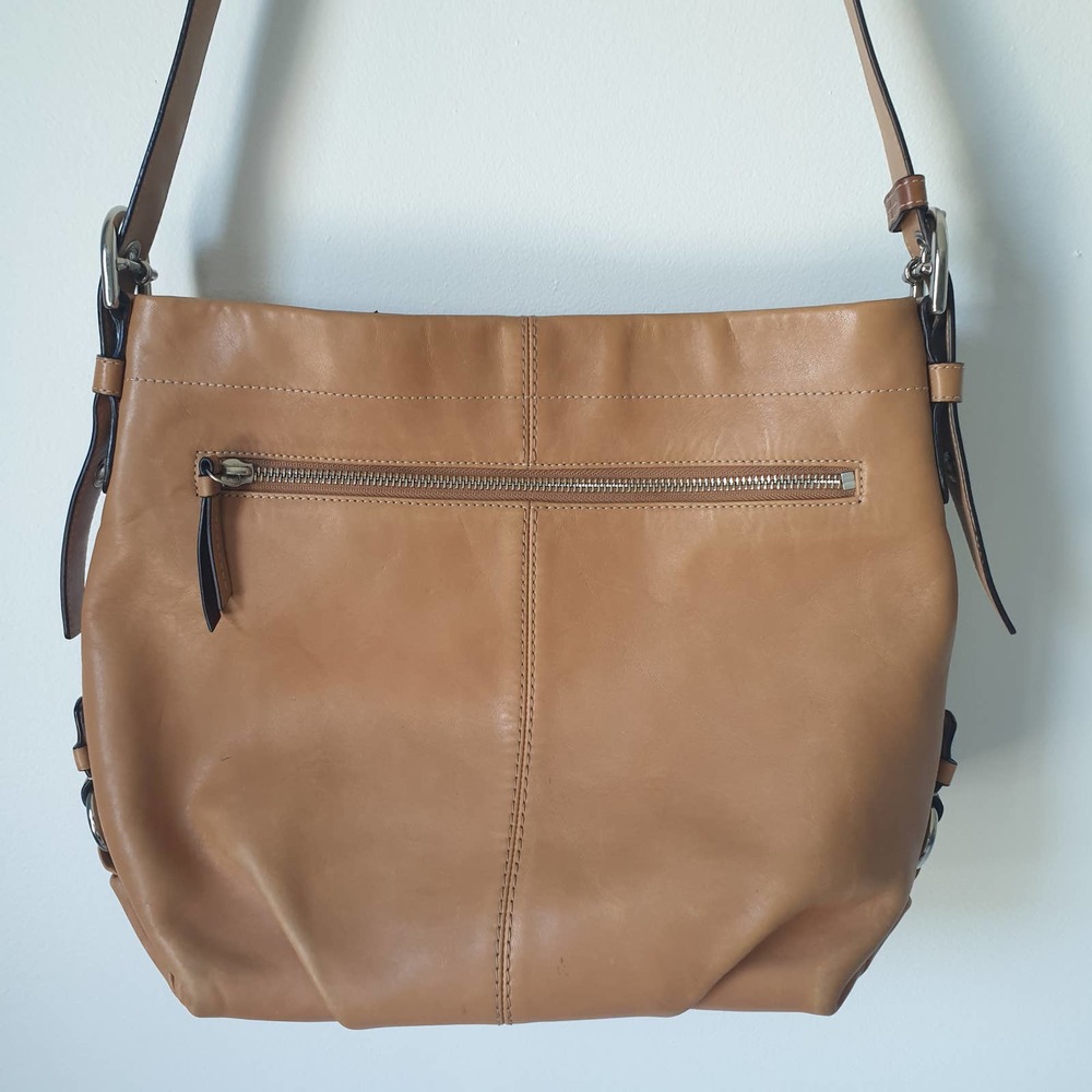 Coach Duffle Camel Leather Crossbody / Shoulder Bag Convertible F15064 - Picture 2 of 12